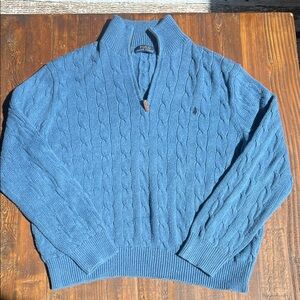 Polo by Ralph Lauren Men's Blue Zip-Up Sweater